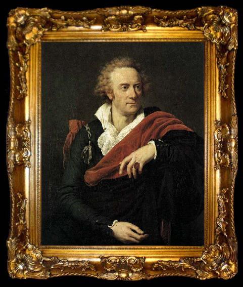 framed  Antonio Fabres y Costa Portrait of Vittorio Alfieri, ta009-2